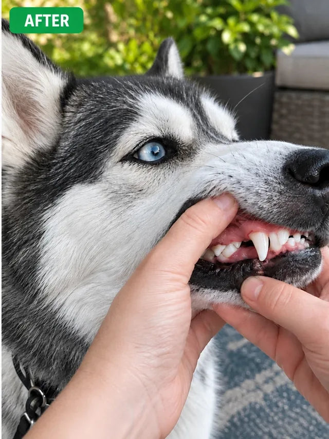 Husky after