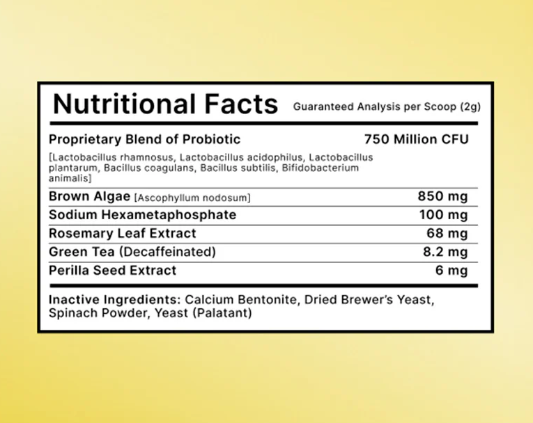 Nutritional Facts