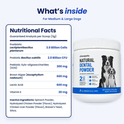 Natural Dental Powder - Easy Dog Dental Care